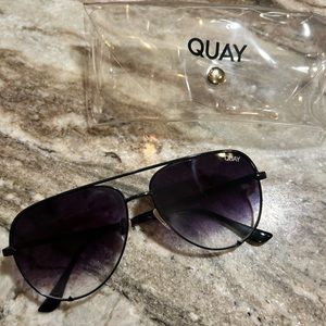 Quay high key minis black fade sunglasses
